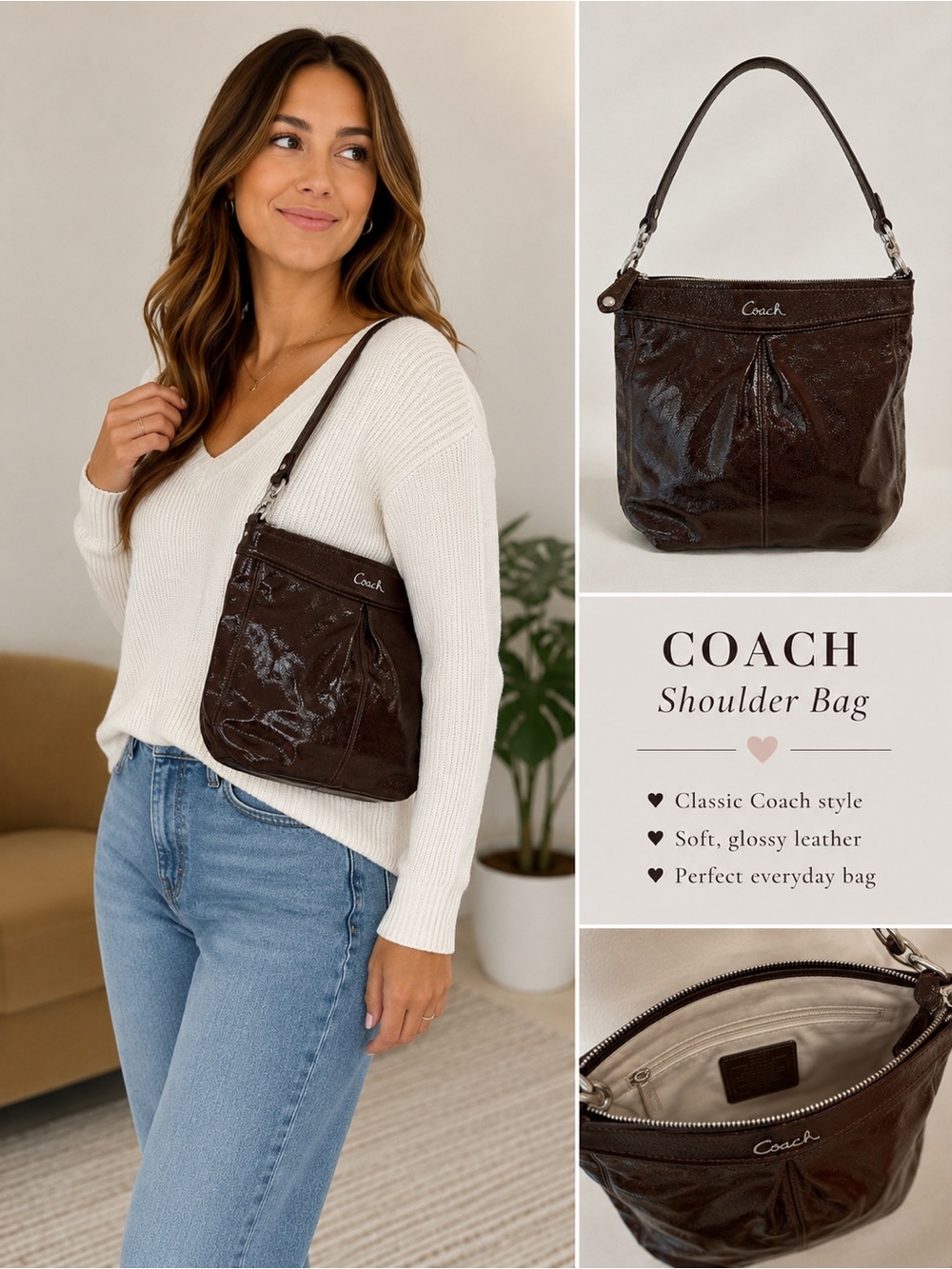 Vintage Coach Ashley Hobo Bag